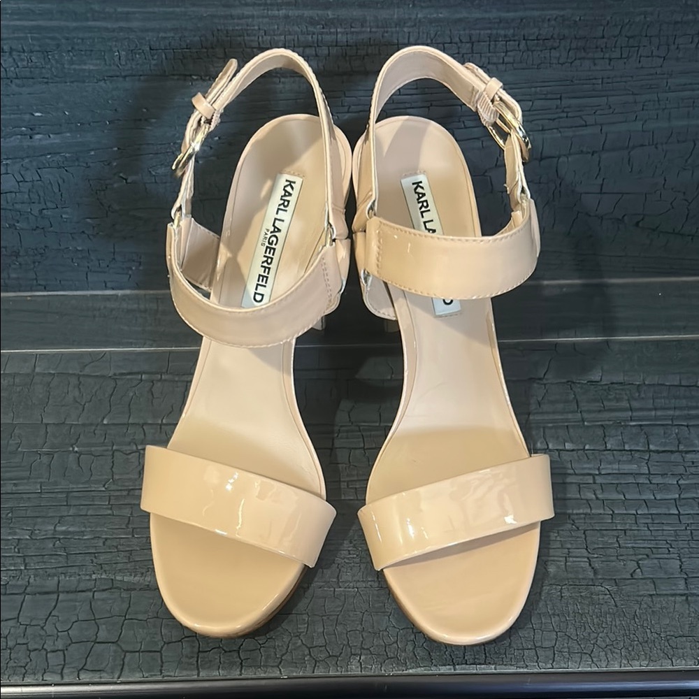 Karl Lagerfeld Women's Beige Sandals